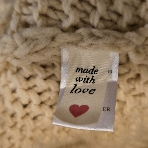 Tea & Cup Los Angeles Knit Cardigan Bubble Sleeves M/L Polyester - Picture 4 of 16